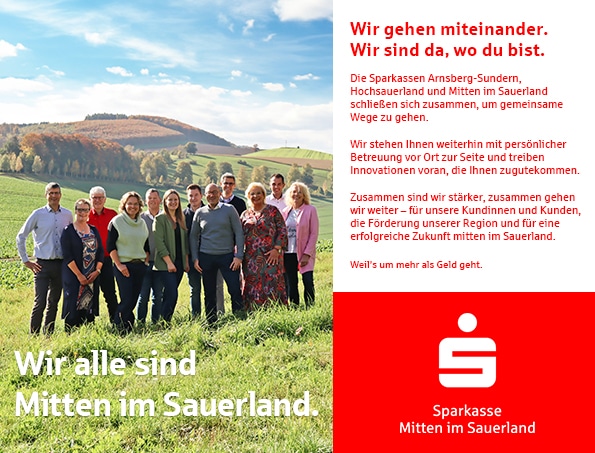 Anzeige: Sparkasse Arnsberg-Sundern